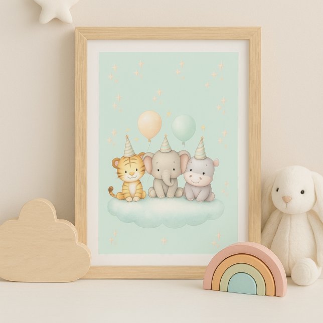 Cute Safari Baby Animal Wall Art Poster (Von Creator hochgeladen)