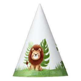 Cute Safari Lion Birthday Partyhütchen