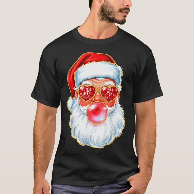 Cute Santa Bubble Gum For Women Teen Little Girls  T-Shirt (Vorderseite)