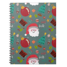 Cute Santa Christmas Notebook Notizblock