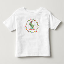 Cute Santa Dino Merry Christmas