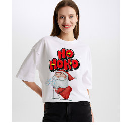 Cute Santa “Ho Ho Ho” Christmas – for family  T-Shirt