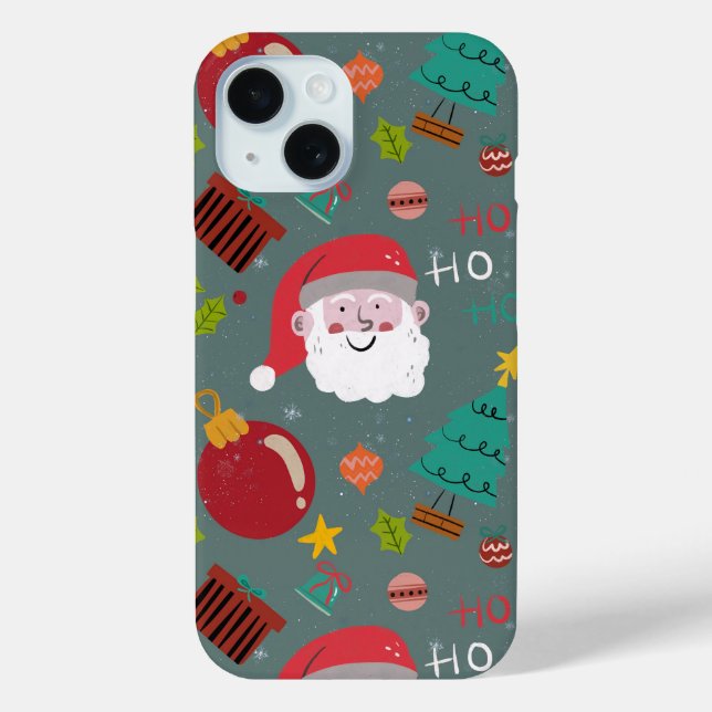 Cute Santa Holiday Phone Case (Rückseite)
