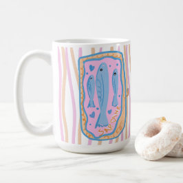Cute Sardine Art Kaffeetasse