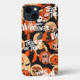  Cute & Scary Halloween Spooky vibes  iPhone Hülle