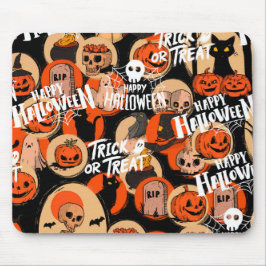 Cute & Scary Halloween Spooky vibes Mousepad