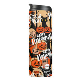 Cute & Scary Halloween Spooky vibes Thermosbecher