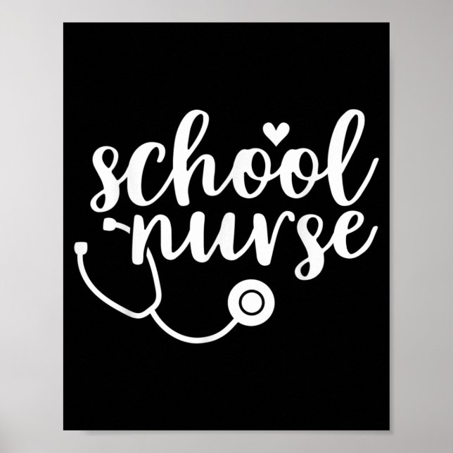 Cute School Nurse Appreciation Poster (Vorne)