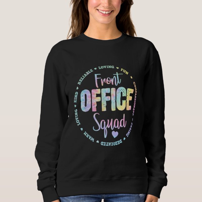 Cute School Secretary Admin Appreciation Front Off Sweatshirt (Vorderseite)