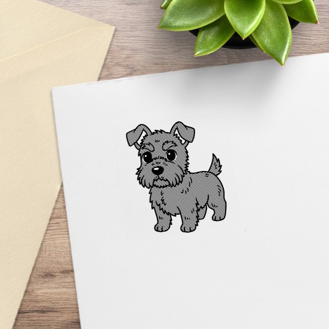 Cute Scottish Terrier Dog 1x1 Gummistempel (Von Creator hochgeladen)