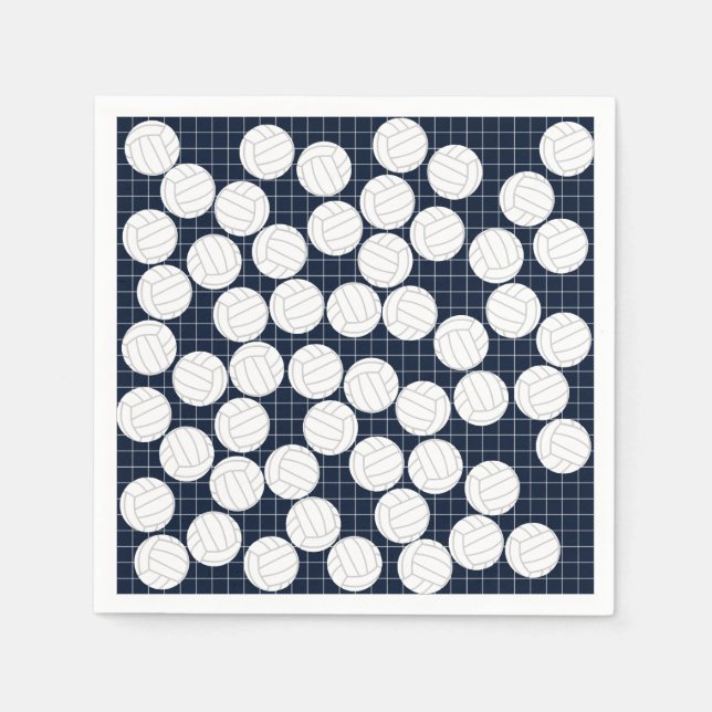 Cute serviette en papier volley-ball (Devant)