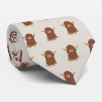 Cute, shaggy Highland cow custom design