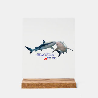 Cute Shark lovers Shot Glass Acrylschild