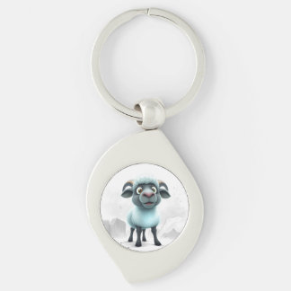 Cute Sheep Cozy Design Schlüsselanhänger