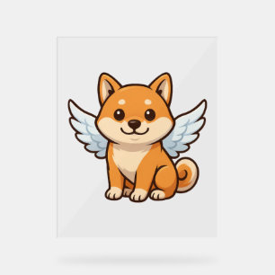 Cute Shiba Inu angel dessin animé bonheur de chien