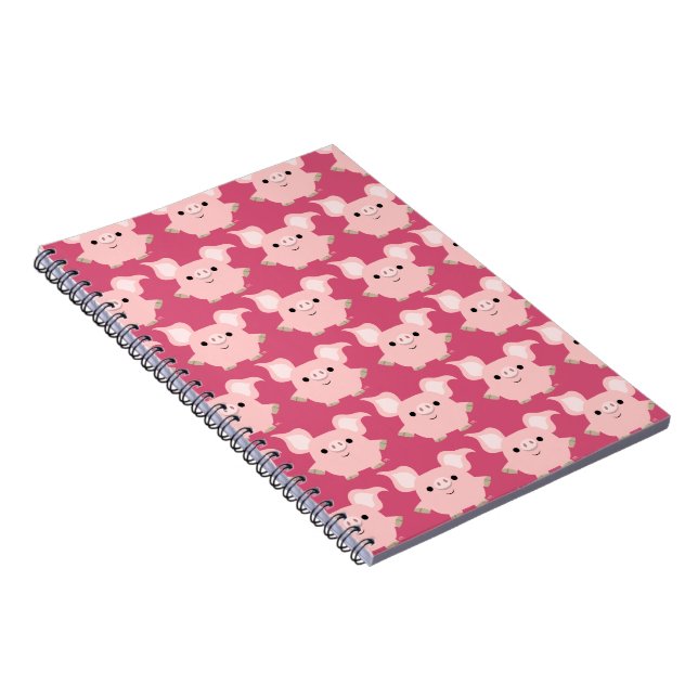 Cute Shorty Cartoon Pig Notebook Notizblock (Rechte Seite)