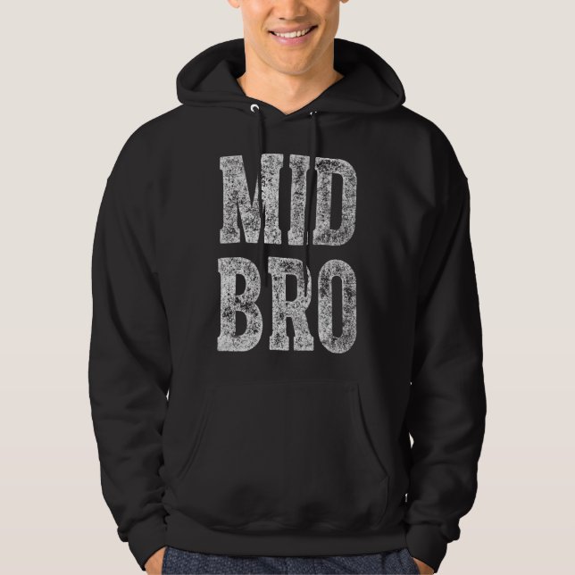 Cute Sibling Day Mid Bro Hoodie (Vorderseite)