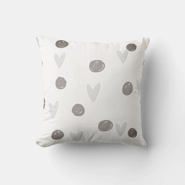 Cute Simple Boho Pattern Cushion – Soft Kids Room  Kissen (Vorderseite)