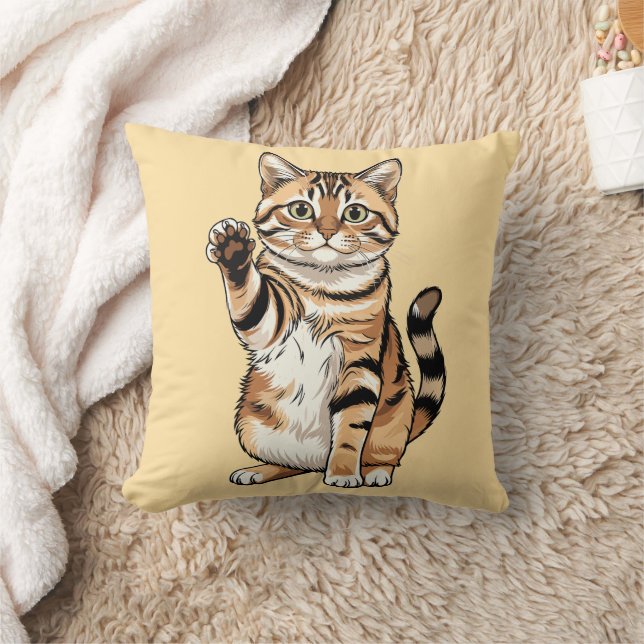Cute simple design men cat lover kissen (Decke)