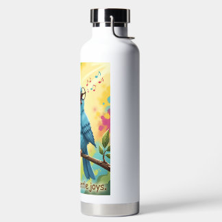  Cute Singing Blue Bird Water Bottle Trinkflasche