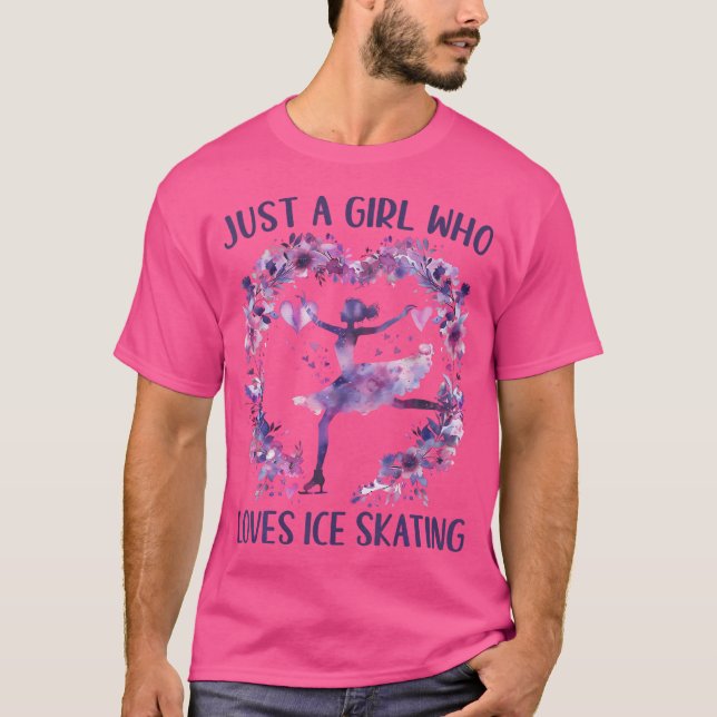 Cute Skater Skating Lovers T-Shirt (Vorderseite)