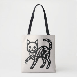 Cute Skeleton Cat Tasche