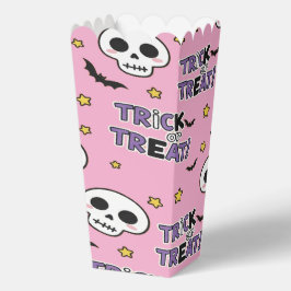 Cute Skeletons Pink For Halloween Geschenkschachtel