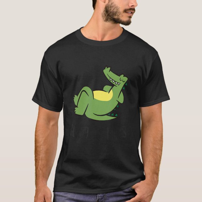 Cute Sleeping Alligator Good At Naps  Alligator T-Shirt (Vorderseite)