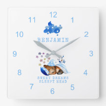 Cute Sleeping Bear Sweet Dreams Sleepy Head Boy