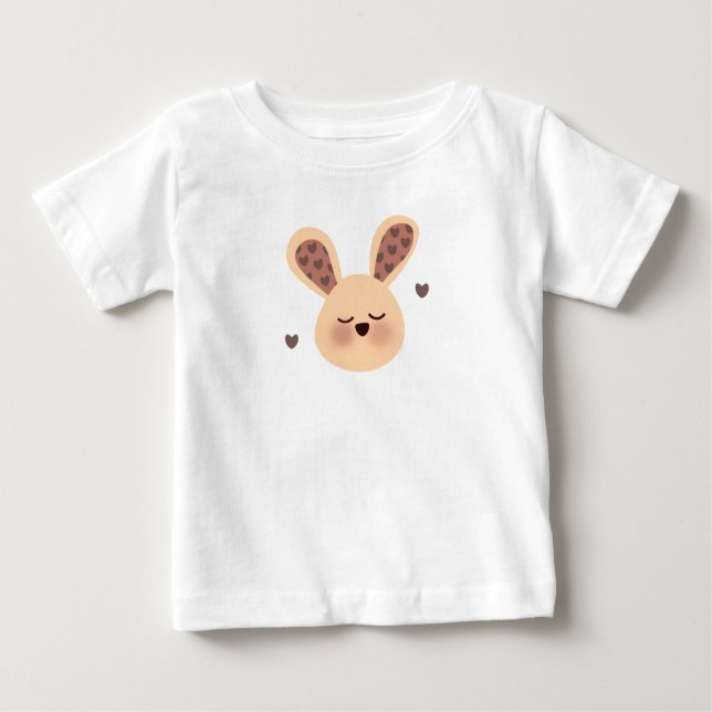Cute Sleeping Bunny T-Shirt (Vorderseite)
