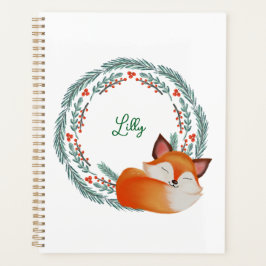 Cute Sleeping Fox Personalized  Planer
