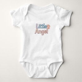 Cute Sleeping Little Angel Hugging a Heart Gifts Baby Strampler