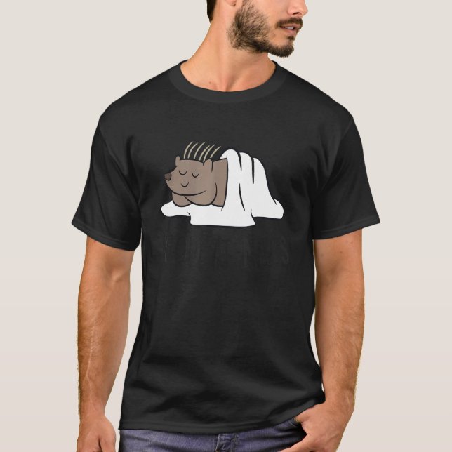 Cute Sleeping Porcupine Good At Naps  Porcupine T-Shirt (Vorderseite)