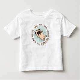 Cute Sleeping Pug Baby Shirt | Eat Sleep Repeat