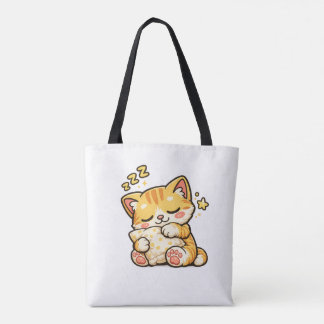 Cute Sleepy Cat Pillow Tasche