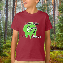 Cute Slime Green 6 7 Personalize Kids T-Shirt