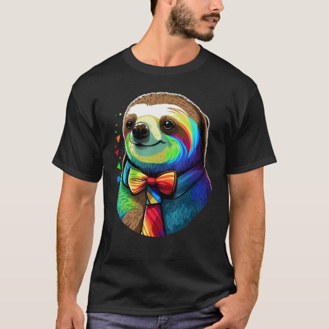 Cute Sloth  Animal on Sloth 2 T-Shirt (Vorderseite)