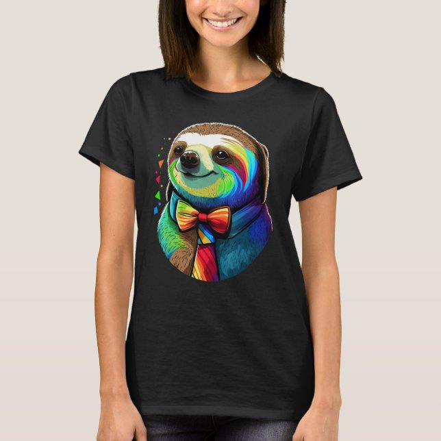 Cute Sloth  Animal on Sloth 2 T-Shirt (Vorderseite)