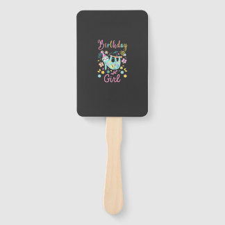 Cute Sloth Floral Girls Birthday Party T-Shirt Fächer