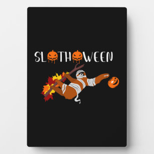 Cute sloth Slothoween Halloween Anzug Fotoplatte