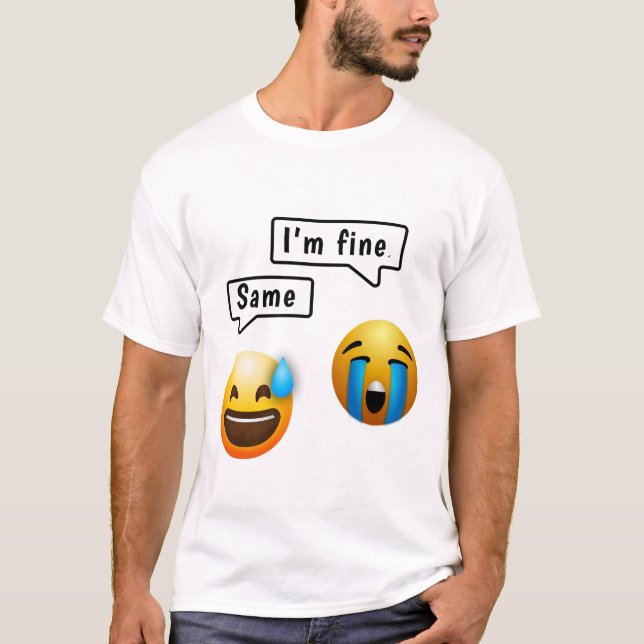 Cute Smiley Face Emoji Men’s T-Shirt (Vorderseite)