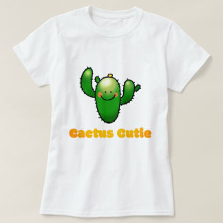 Cute Smiling Cactus Illustration T-Shirt