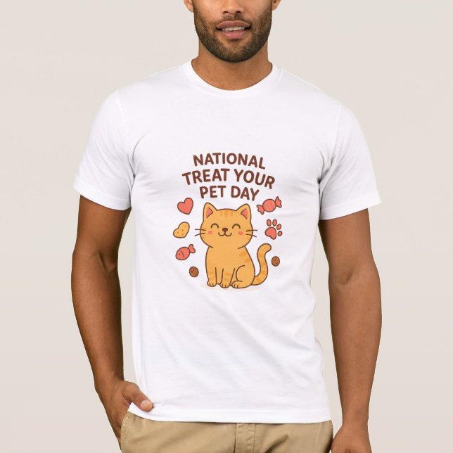 Cute Smiling Cat Shirt | National Treat  Pet Day (Vorderseite)