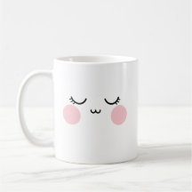 Cute Smiling Face Mug  Modern Aesthetic