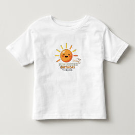 Cute Smiling Sun Birthday Wishes Toddler Fine Jers Kleinkind T-shirt