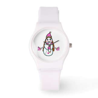 Cute Snow Woman Fairness Message – Unique Kids & T Armbanduhr