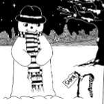 Cute snowman design black and white Christmas Küchentuch<br><div class="desc">The stars a twinkling and the snow has fallen and this cute smiling snowman is looking at his stripy Christmas stocking in anticipation and hoping for Santa to drop by and fill it up with lots of special Christmas gifts. Mr snowman is wearing his best hat and scarf to make...</div>