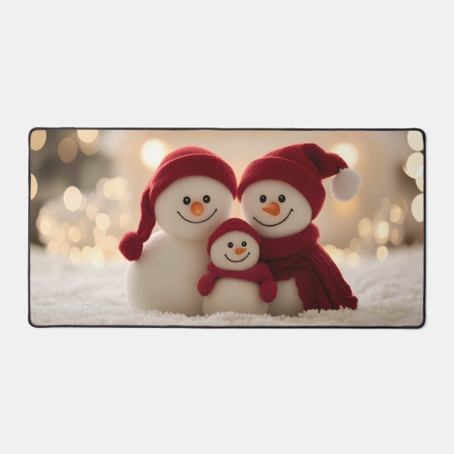 Cute Snowman Family Winter Christmas (Recto)