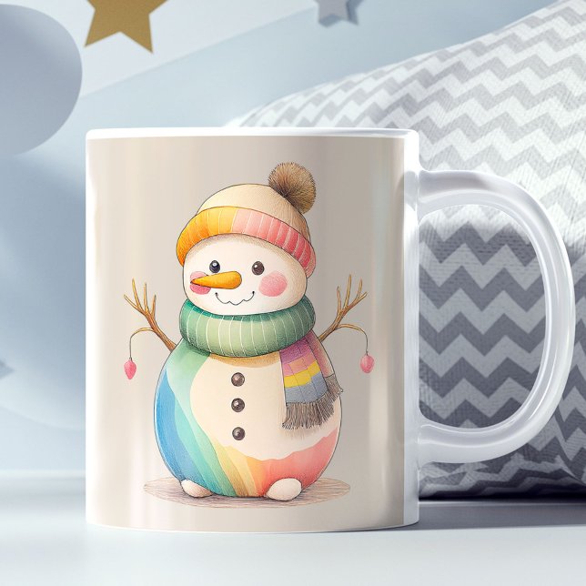 Cute Snowman Let It Snow Kaffeetasse (Von Creator hochgeladen)