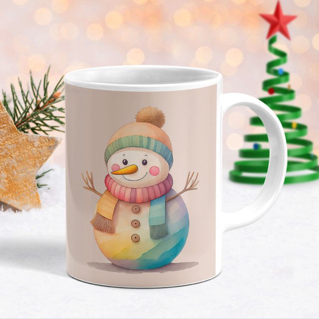 Cute Snowman Let It Snow Kaffeetasse (Von Creator hochgeladen)